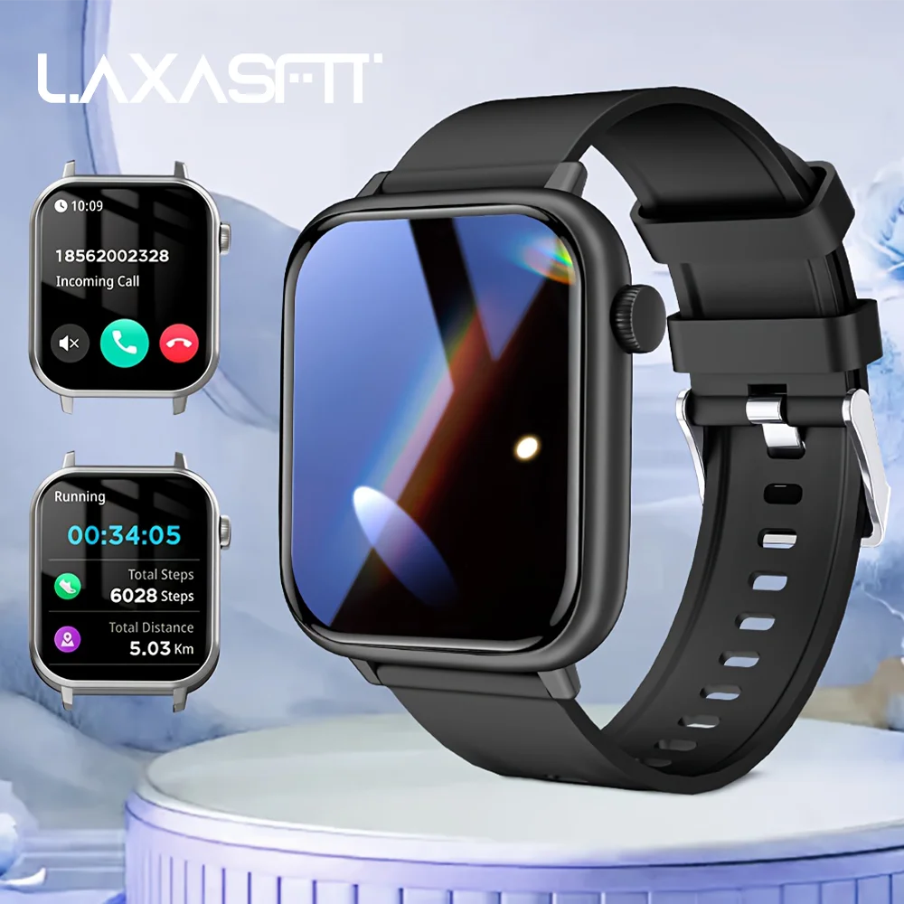 LAXASFIT Waterproof Smart Watch Bluetooth Call Assistant