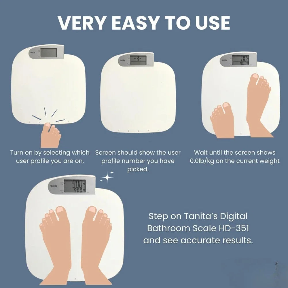 Japan Technology Digital Bathroom Scale 440 Lb Capacity