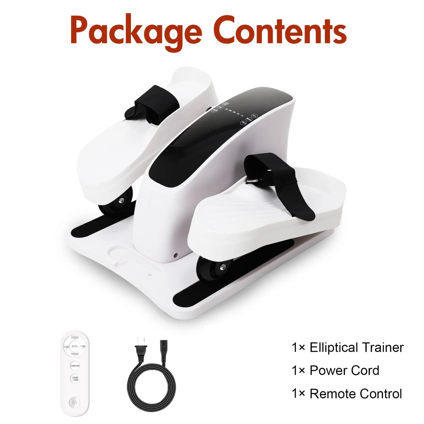 GamewiuHign Portable Under Desk Elliptical Pedal Trainer