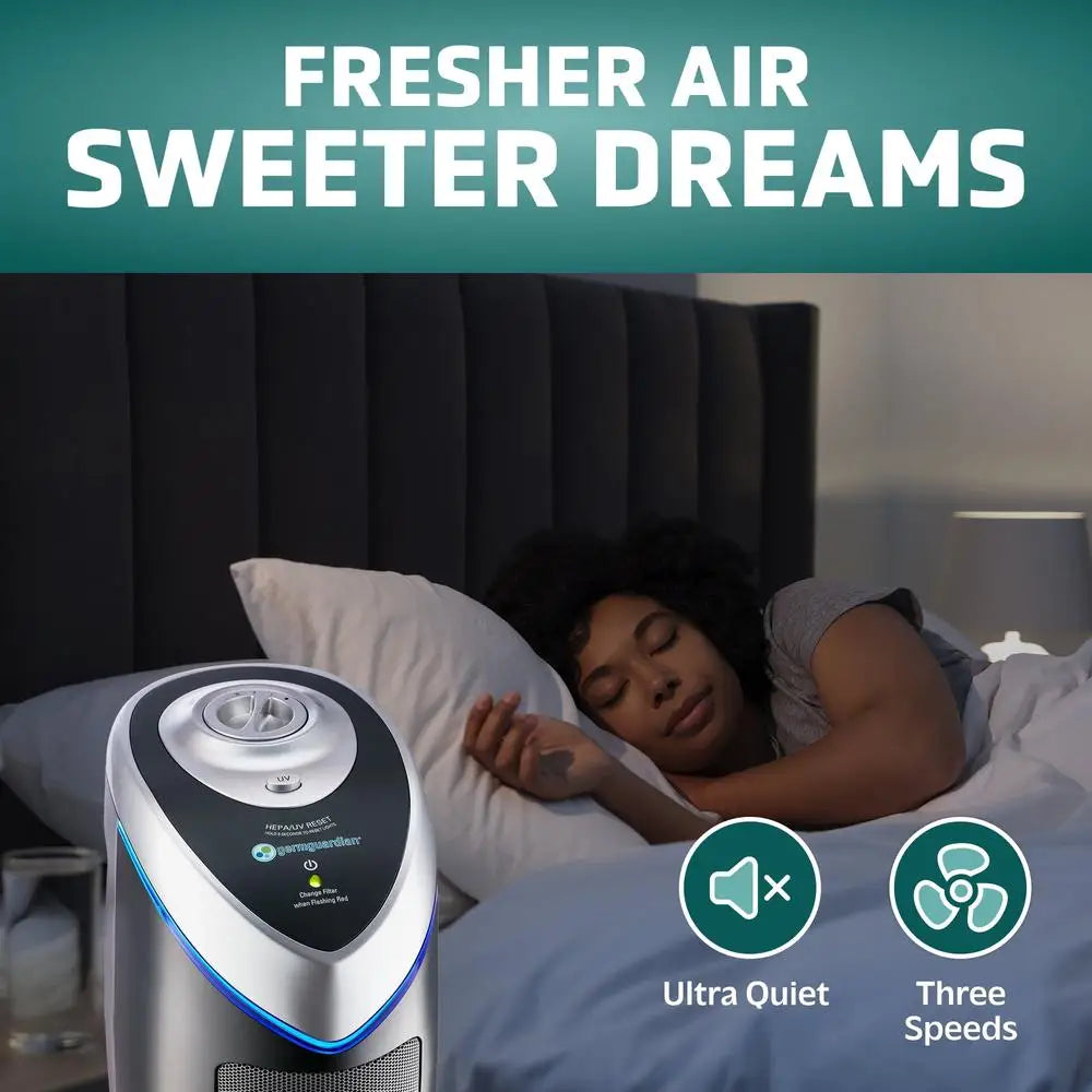 XMSJ Air Purifier True HEPA UVC Sanitizer For Large Rooms