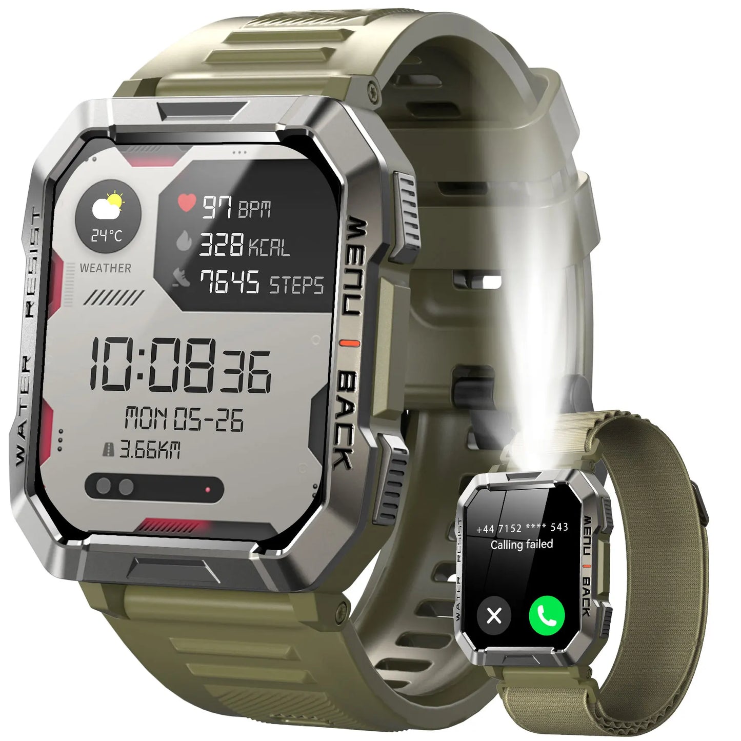 Blackview Outdoor Smartwatch For Men Waterproof Bluetooth