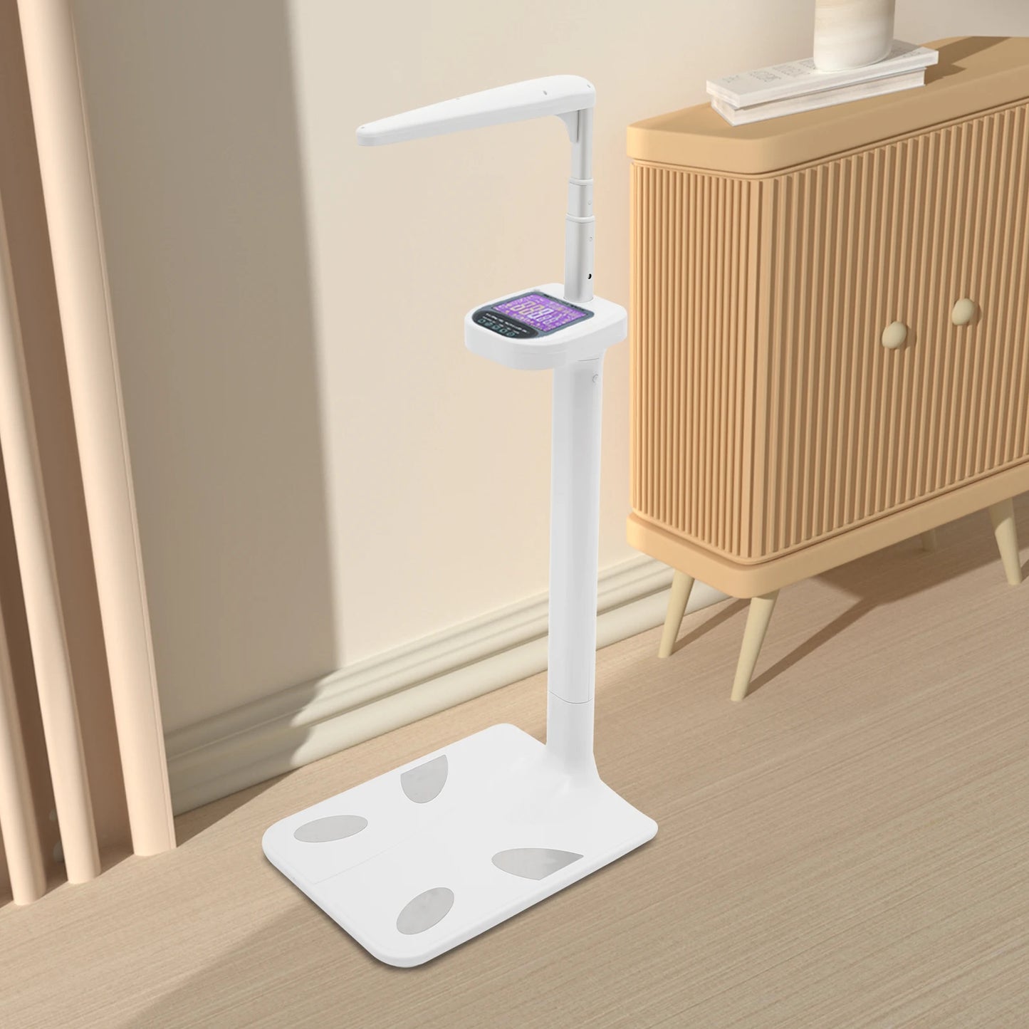 Ultrasonic Body Weight Scale With LCD Display BMI And Fat