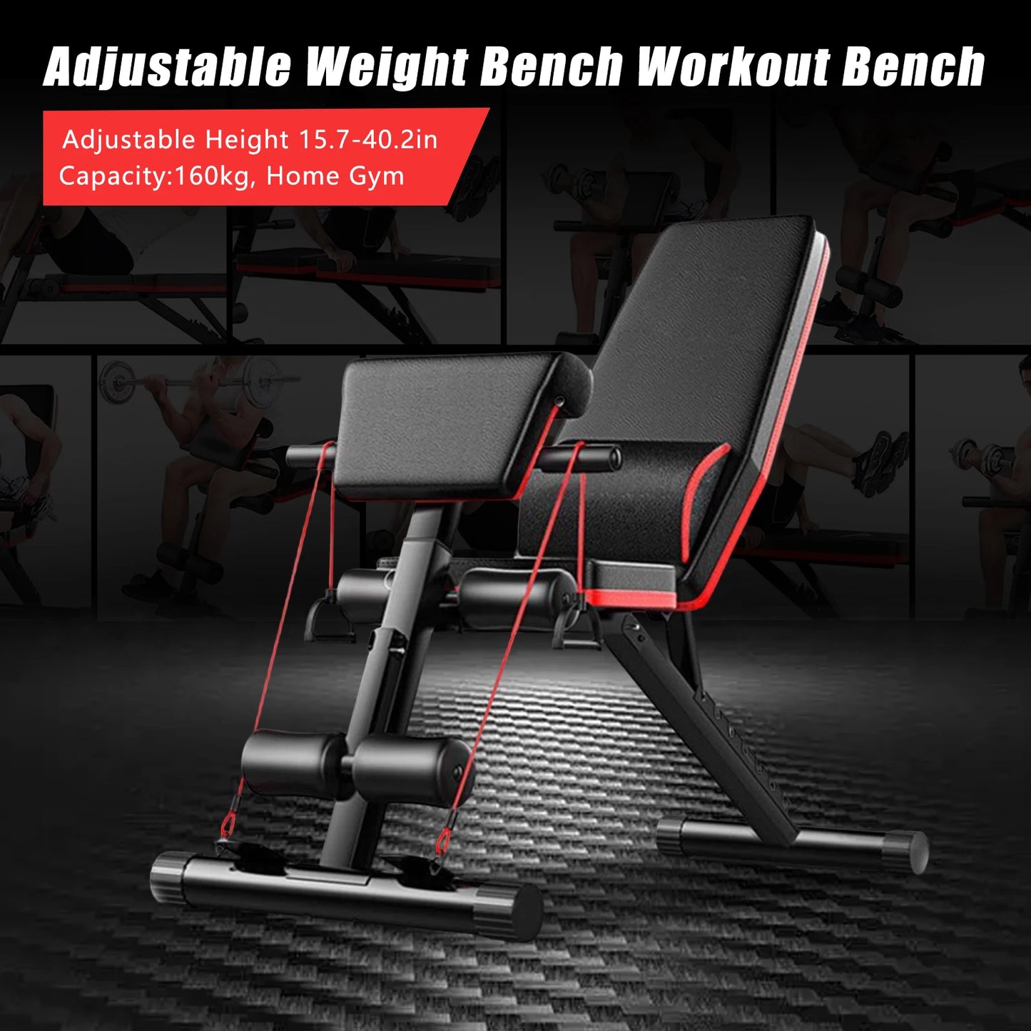 Adjustable Weight Bench For Home Gym Strength Training