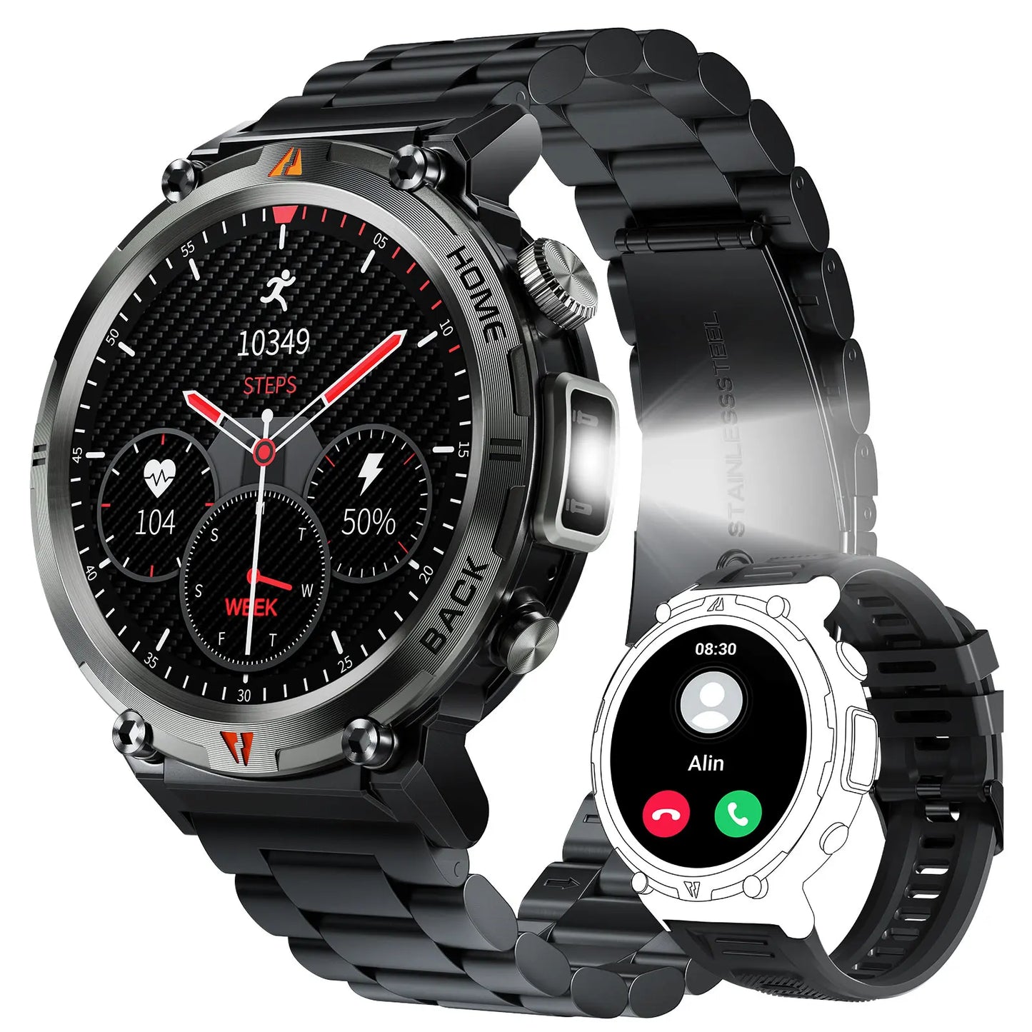 EIGIIS KE3 Smartwatch Bluetooth Call Health Monitor