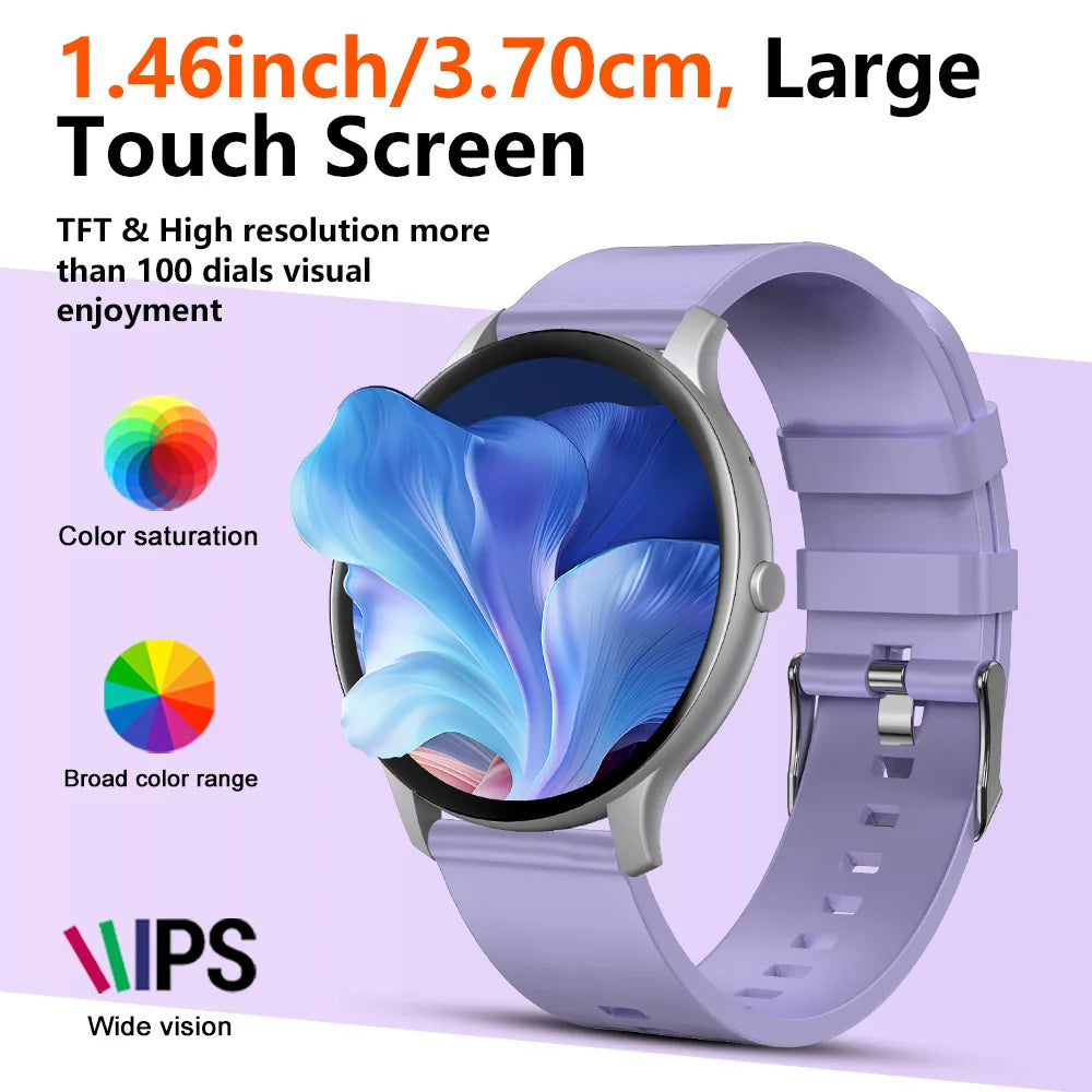LAXASFIT Smartwatch IP68 Waterproof Fitness Tracker