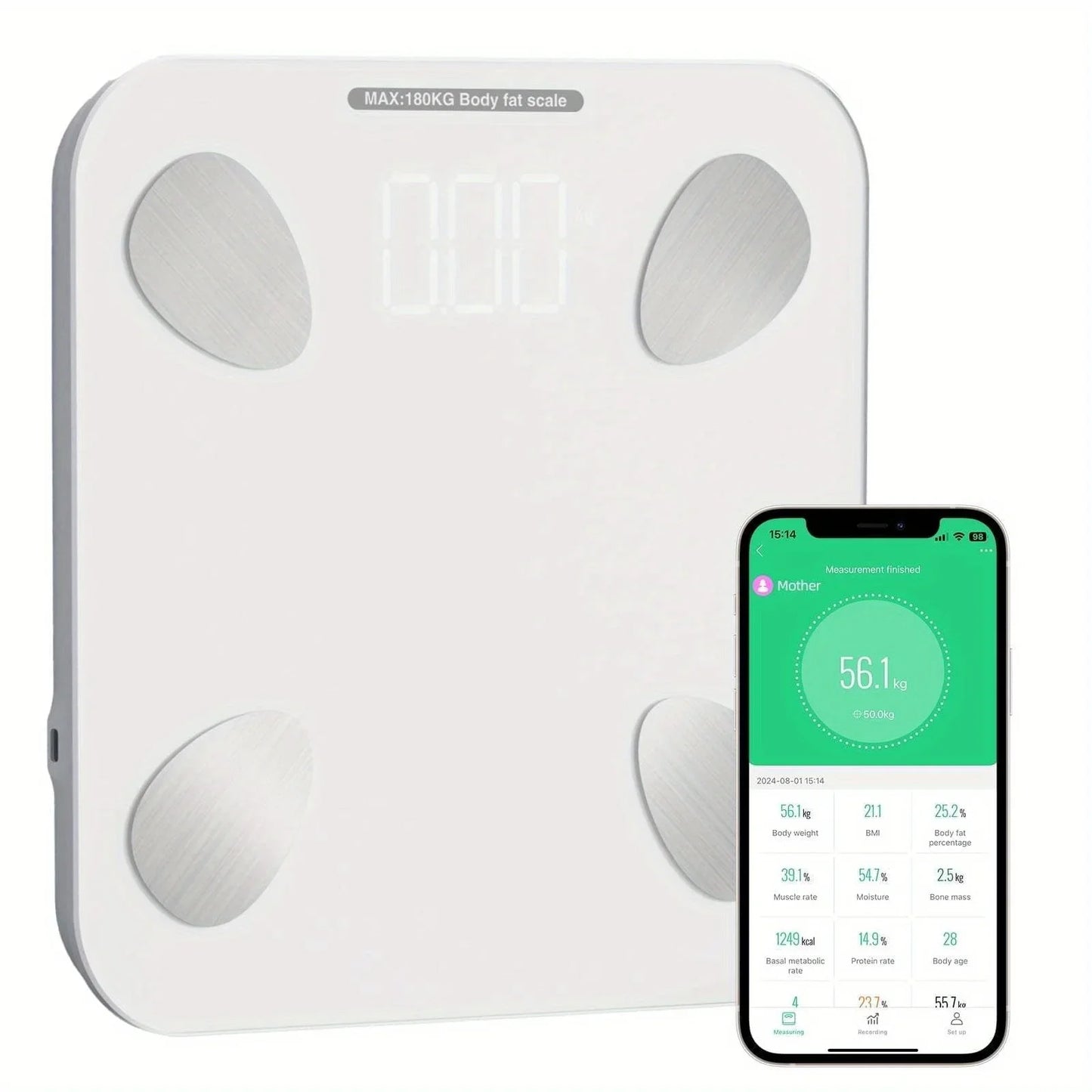 Smart Scale With App Connectivity And Daily Weight Tracking