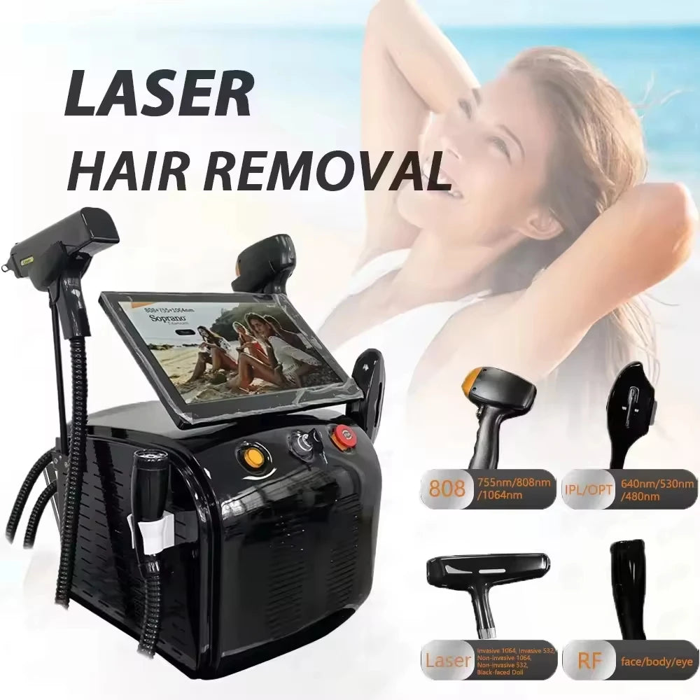 FEMUN 4IN1 RF IPL Soprano Ice Titanium 808nm Diode Laser