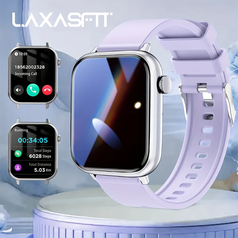 LAXASFIT Waterproof Smart Watch Bluetooth Call Assistant