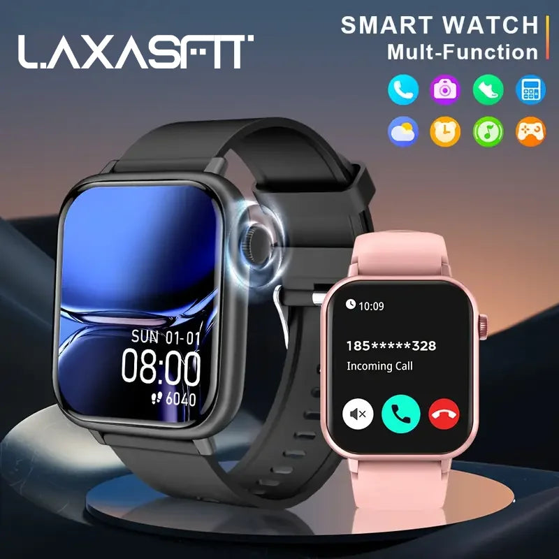 LAXASFIT Waterproof Smart Watch Bluetooth Call Assistant
