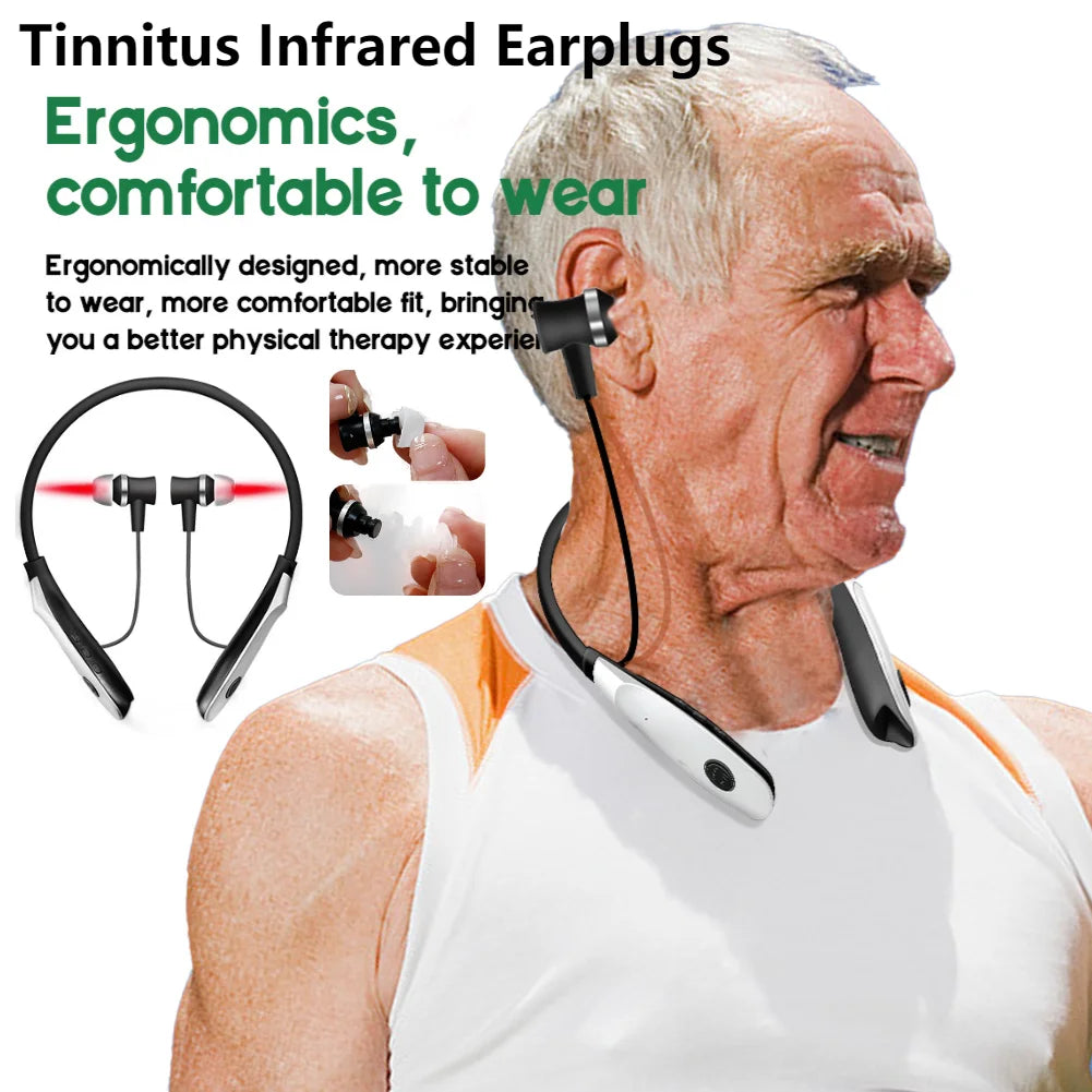 Hanging Tinnitus Ear Laser Therapy 650nm LLLT Earplugs