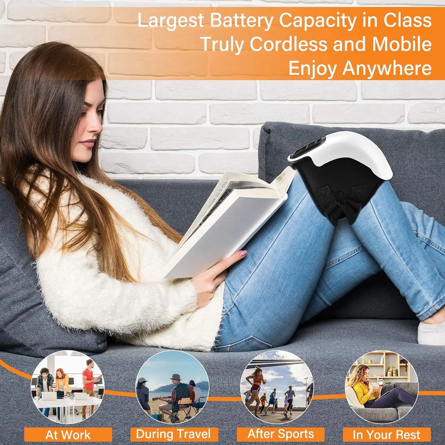 HOMEMASSA Knee Massager ST1101A With Heating And Vibration