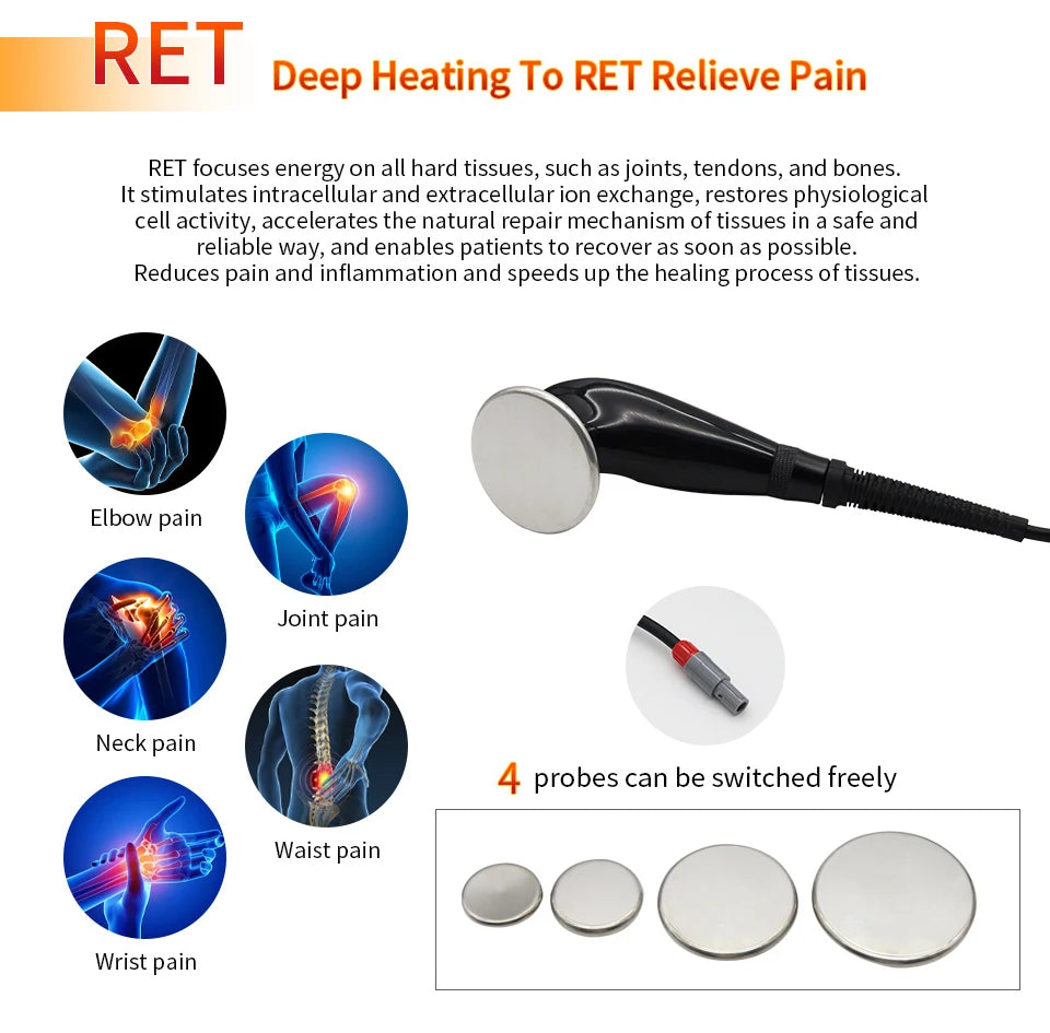 TruSculptCET High Frequency Indiba 448KHZ Facial Massager