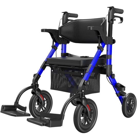 Origin Rollator Walker With Seat Foldable For Seniors