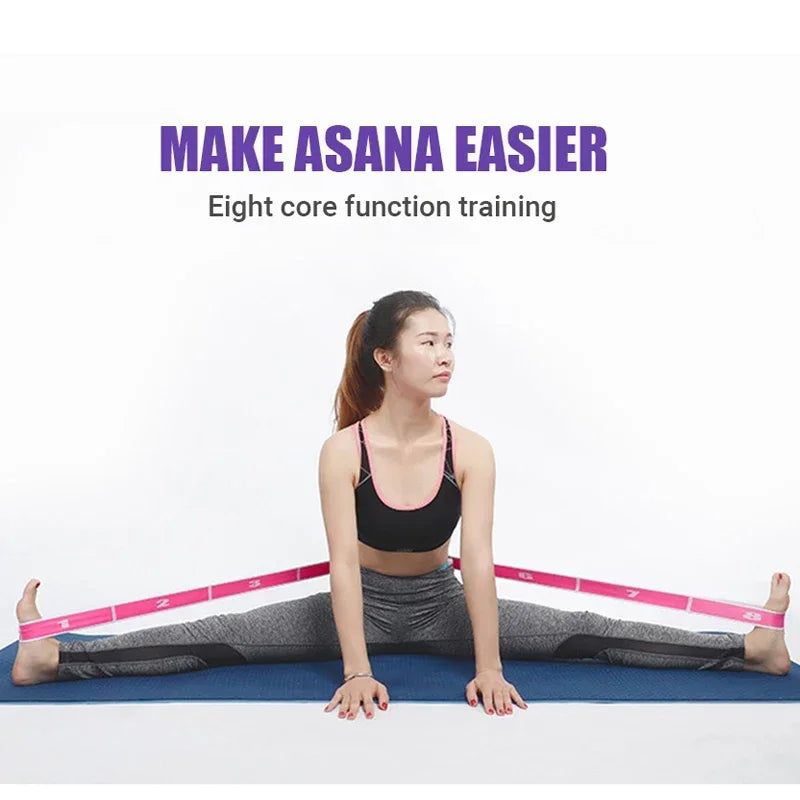 CN Guangdong Elastic Yoga Resistance Bands Fitness Training
