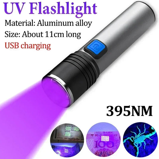 Cycle Zone 395nm UV Light Zoomable USB Recharge Urine Detect