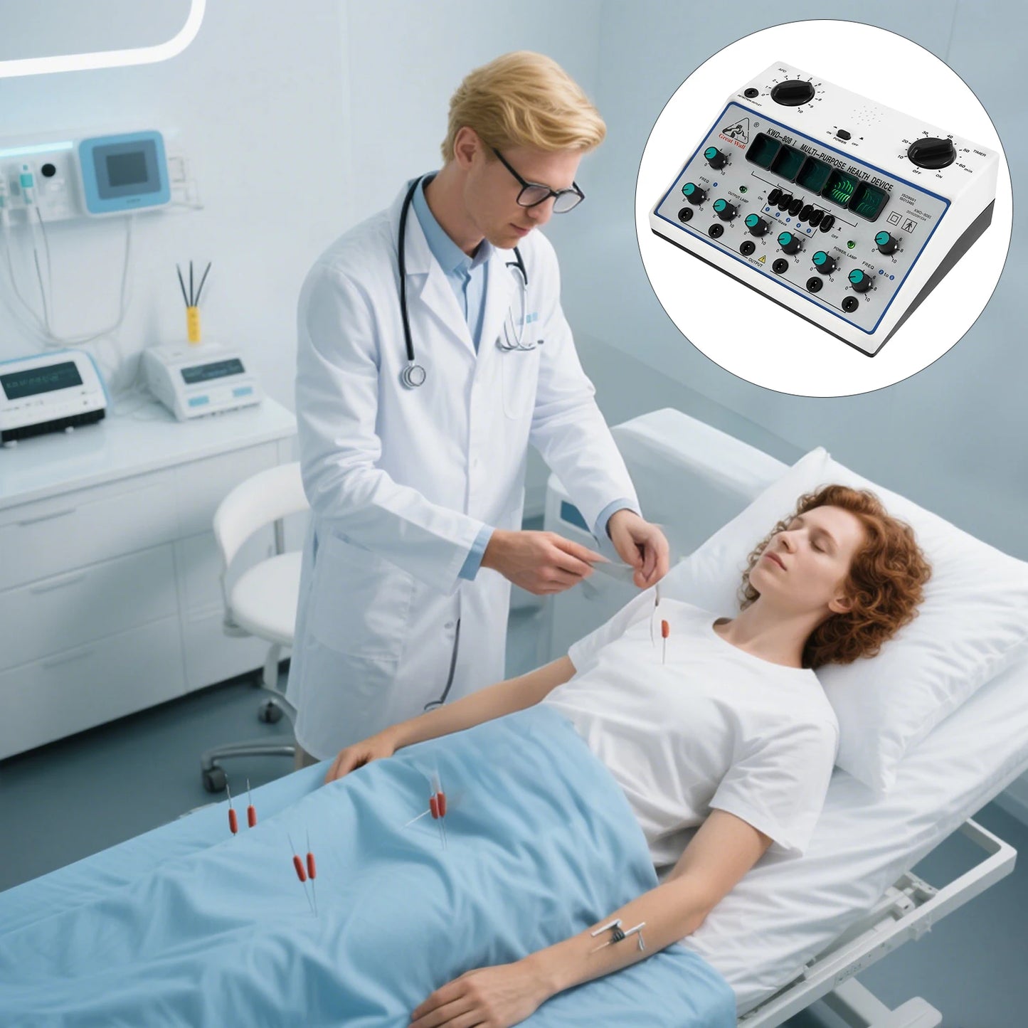 KWD 808I Pulse Massager 5 Wave TENS EMS Therapy Device