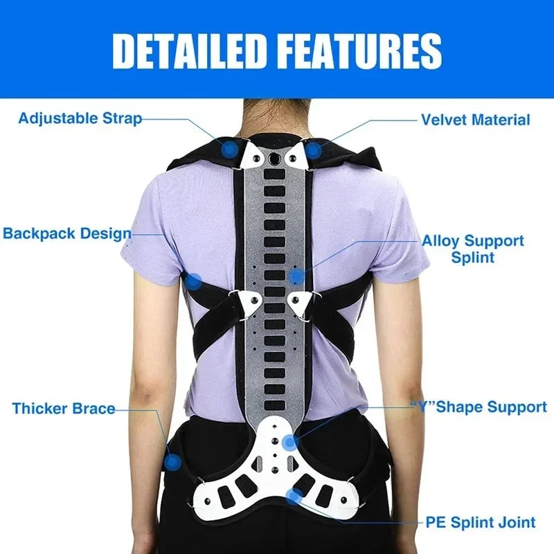 FODRKE Adjustable Back Brace Posture Corrector For Spine