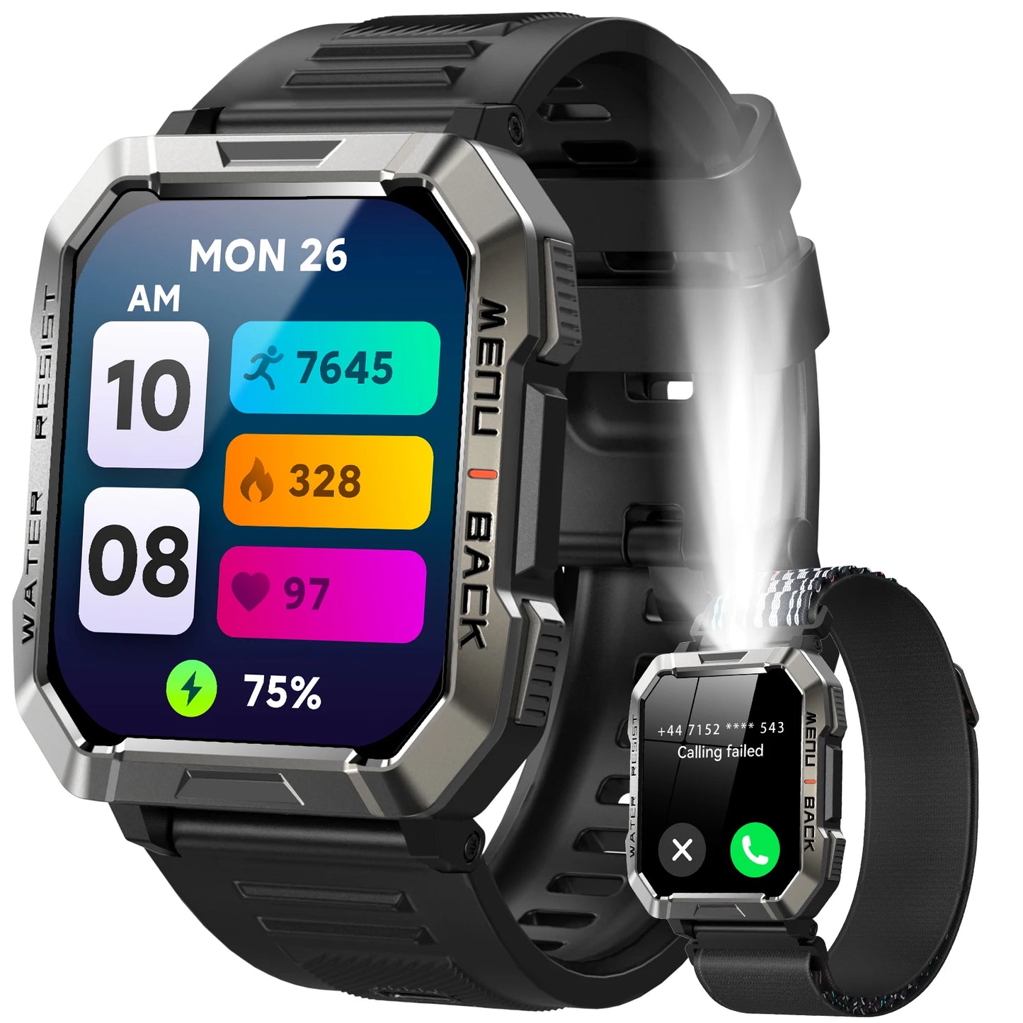 Blackview Outdoor Smartwatch For Men Waterproof Bluetooth