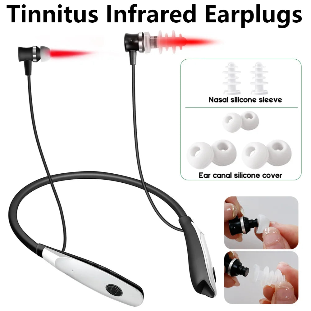 Hanging Tinnitus Ear Laser Therapy 650nm LLLT Earplugs