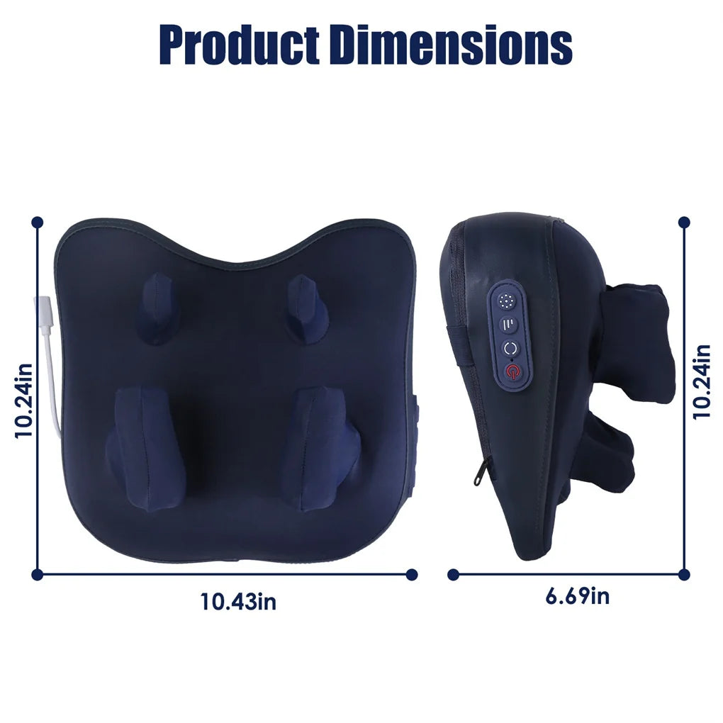 Electronic 4D Shiatsu Neck Massager Cordless Auto Off