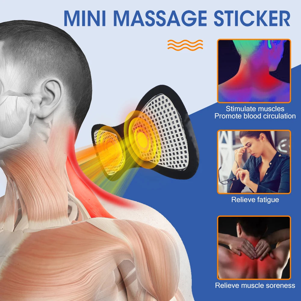 Hailicare Neck Massager Mini Electric Device 8 Modes Relief