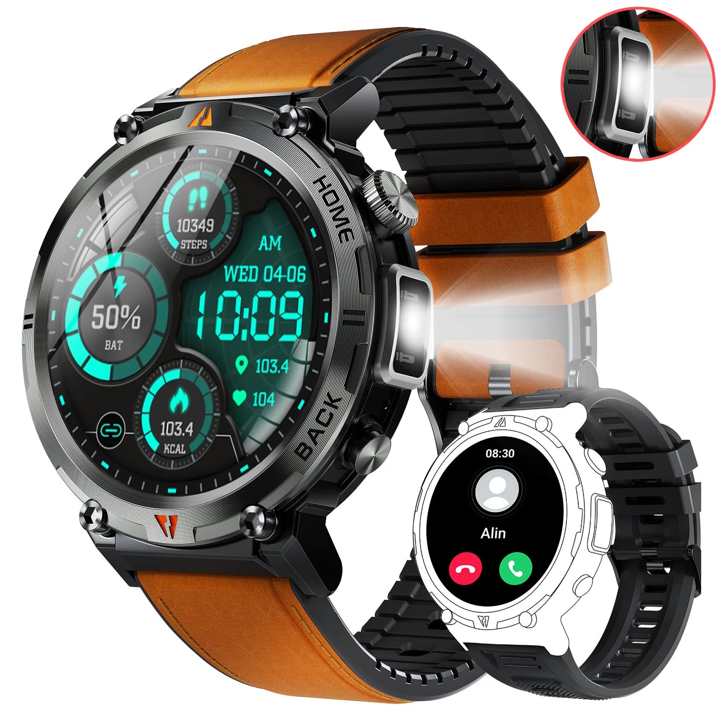 EIGIIS KE3 Smartwatch Bluetooth Call Health Monitor
