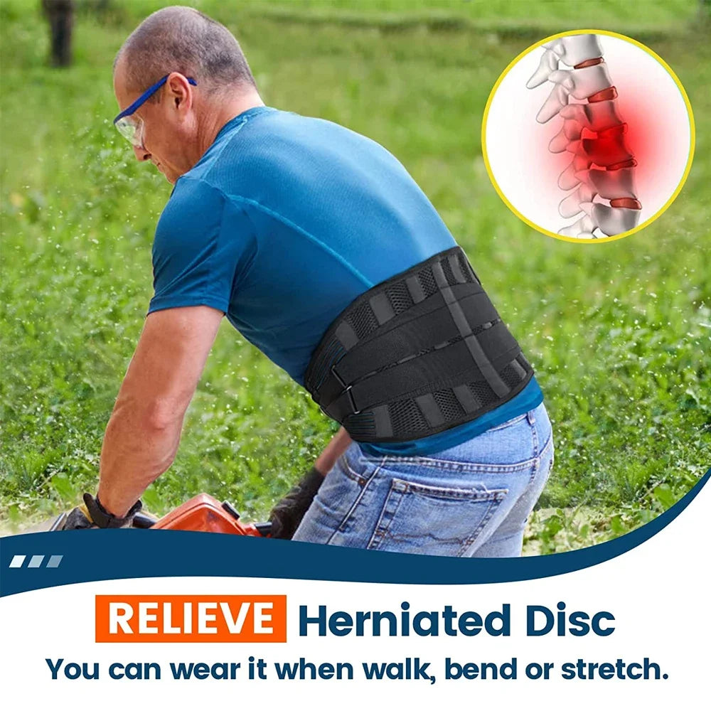 Hign-concerned Lower Back Brace With 6 Stays Lumbar Support