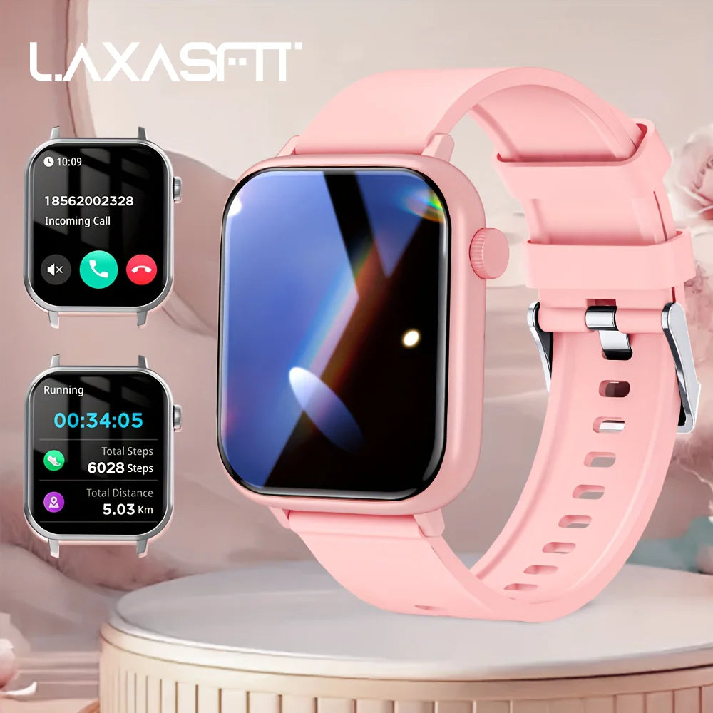 LAXASFIT Waterproof Smart Watch Bluetooth Call Assistant