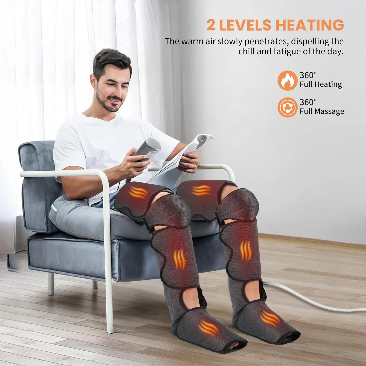 Leg Massager Machine Foot Calf Air Pressure Therapy