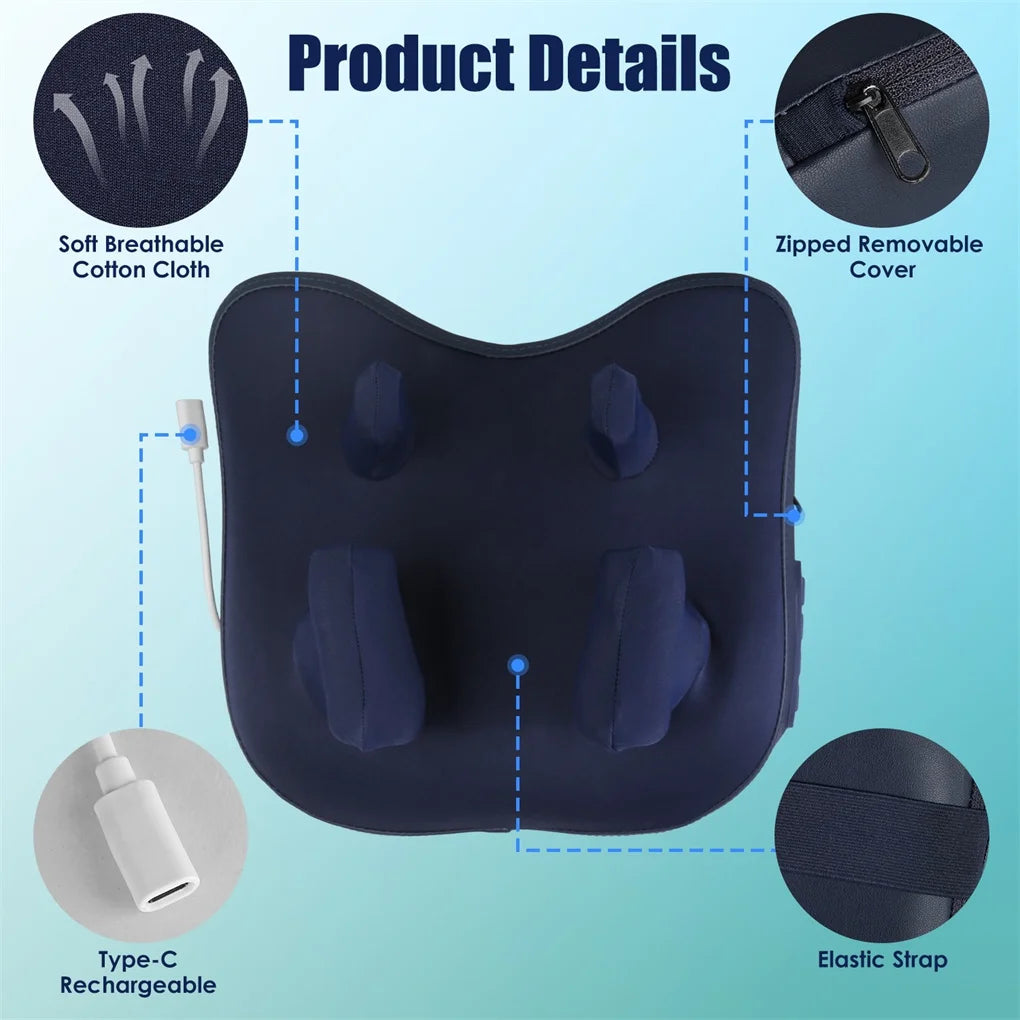 Electronic 4D Shiatsu Neck Massager Cordless Auto Off