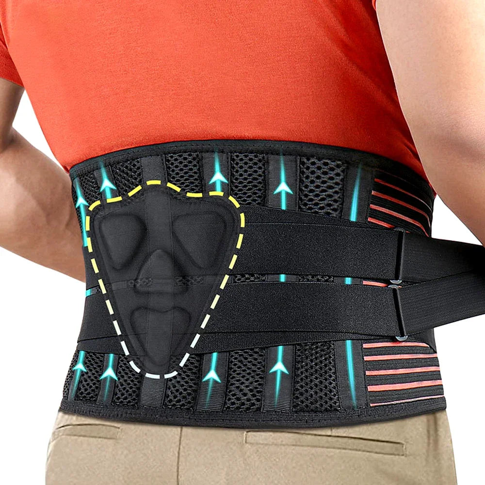 Hign-concerned Lower Back Brace With 6 Stays Lumbar Support