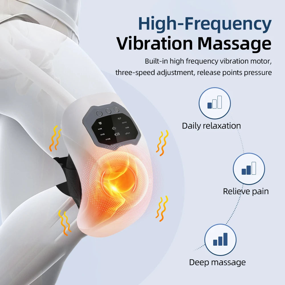 Hailicare Airbag Knee Massager Red Light Compress Wireless