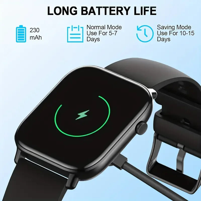 LAXASFIT Waterproof Smart Watch Bluetooth Call Assistant
