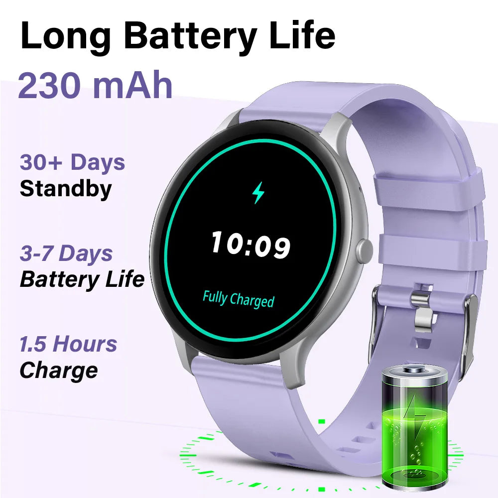 LAXASFIT Smartwatch IP68 Waterproof Fitness Tracker