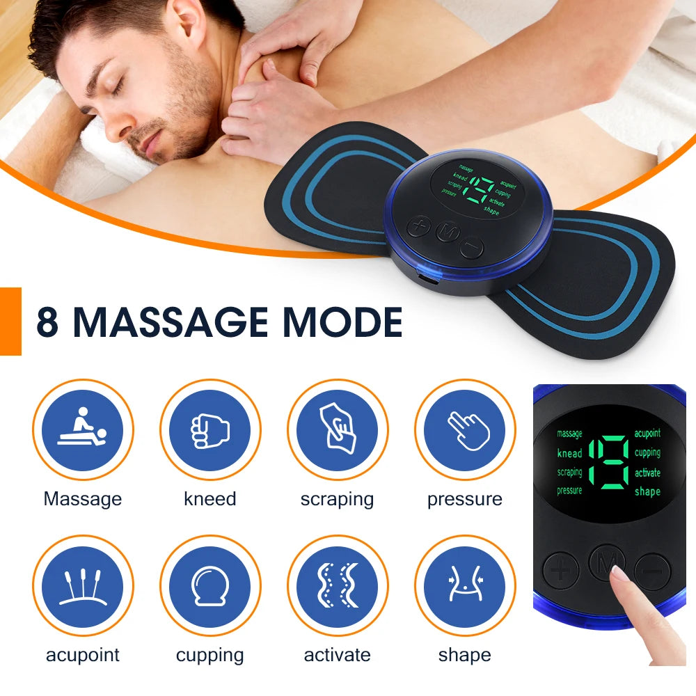 Hailicare Neck Massager Mini Electric Device 8 Modes Relief