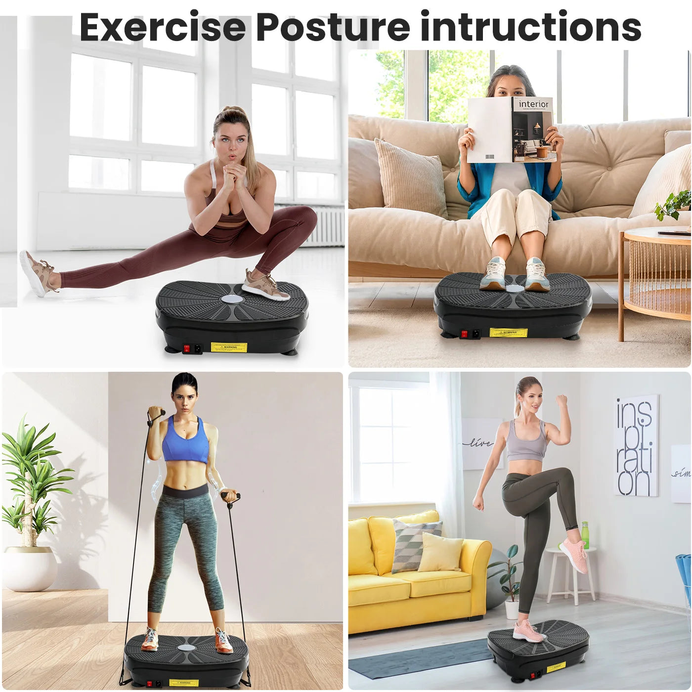 Vibration Plate Exercise Machine For Whole Body Slimming