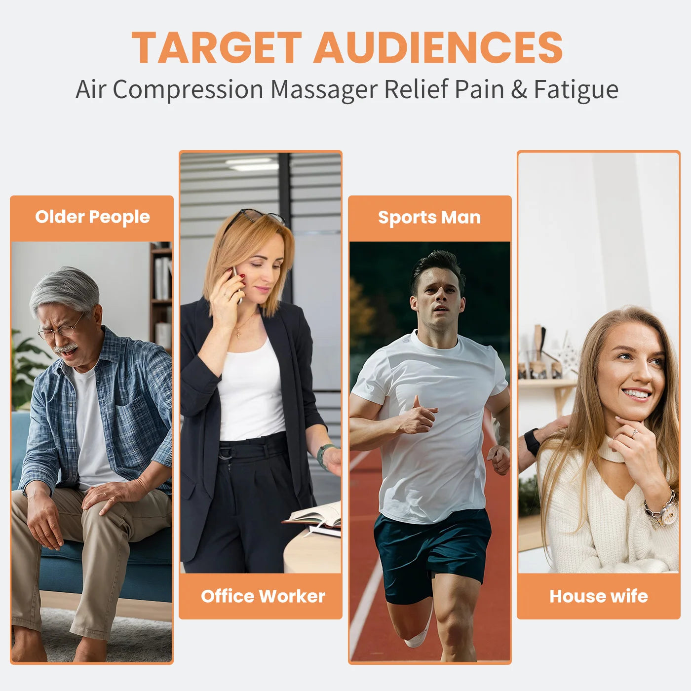 Leg Massager Machine Foot Calf Air Pressure Therapy