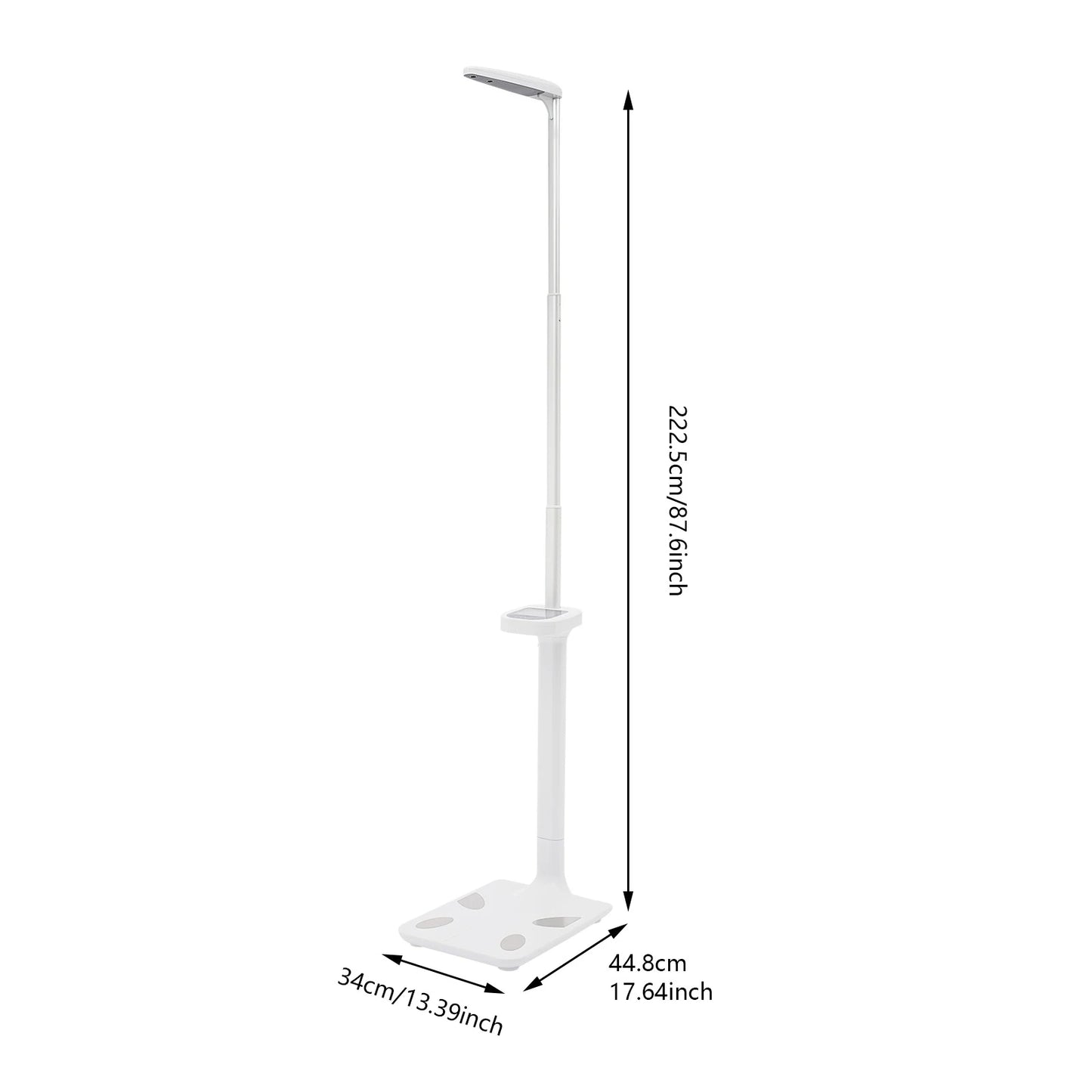 Ultrasonic Body Weight Scale With LCD Display BMI And Fat
