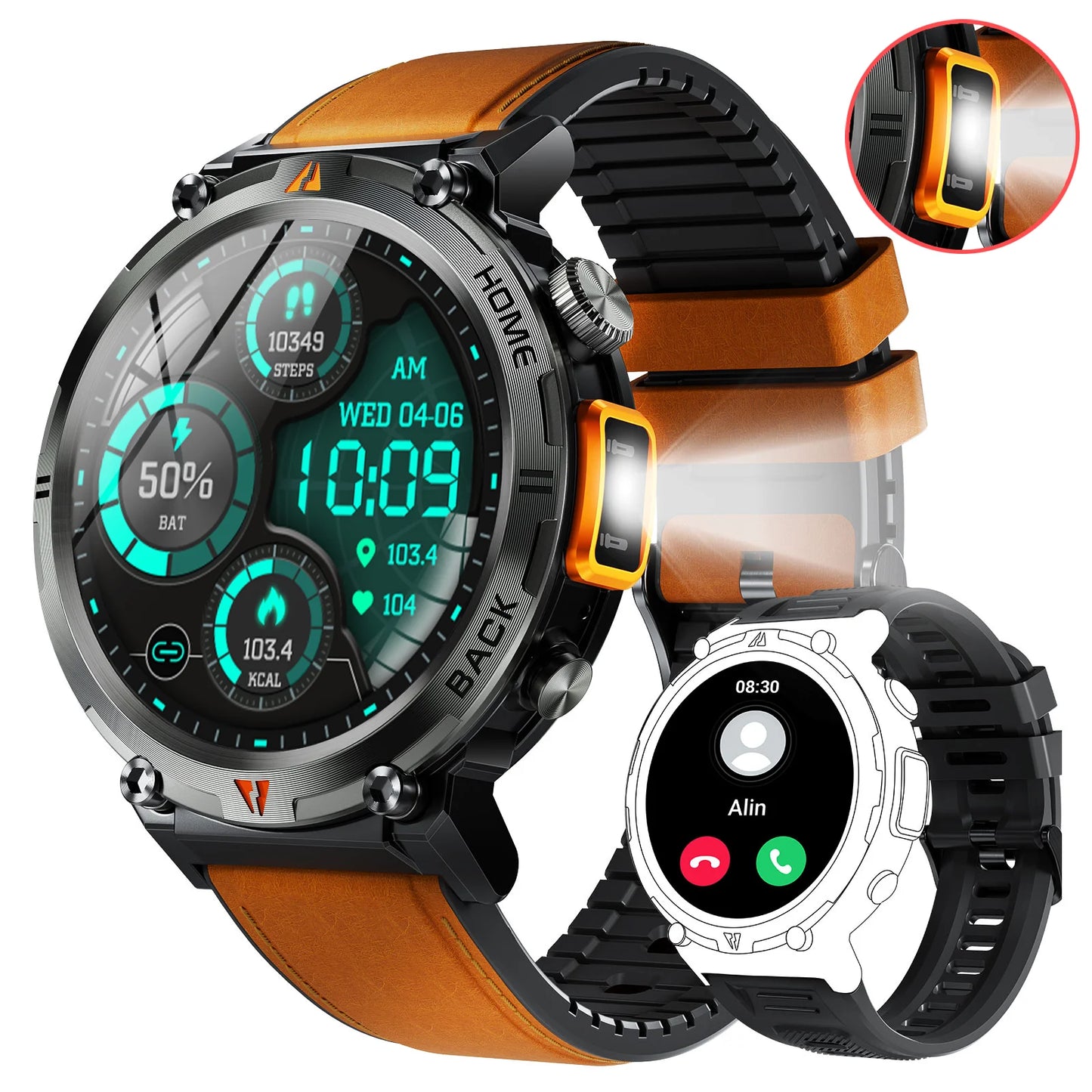 EIGIIS KE3 Smartwatch Bluetooth Call Health Monitor